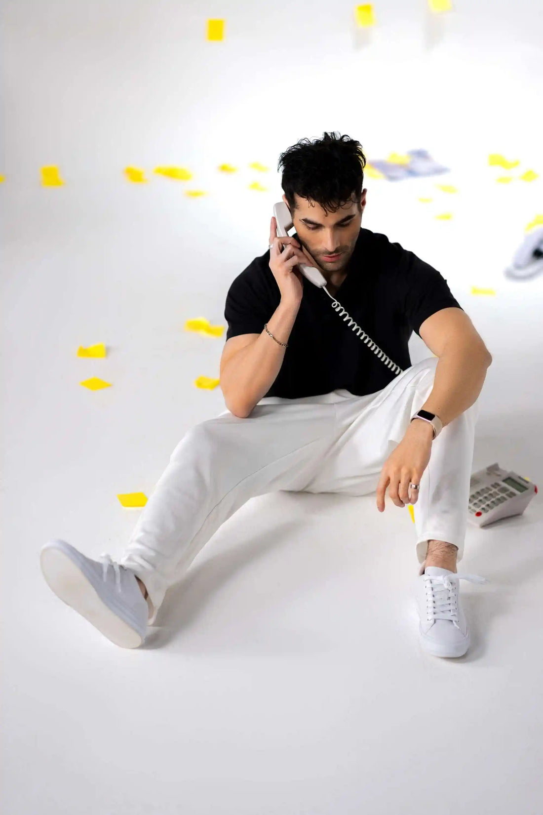 Mens polo shirt in piqué cotton, the COZY Men's Polo worn in a classic fit