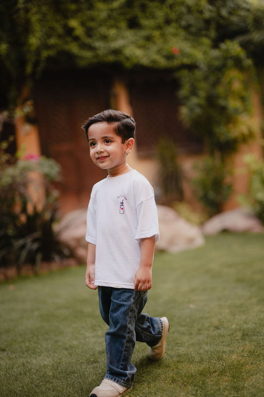 But First Milk Kids Oversized T-Shirt | KHWAAB x COZY