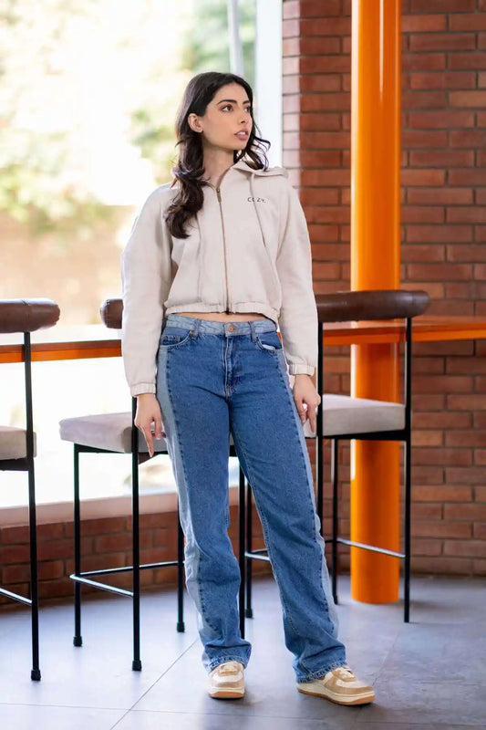 COZY Cropped Jacket Small / Cappuccino Beige Cozy