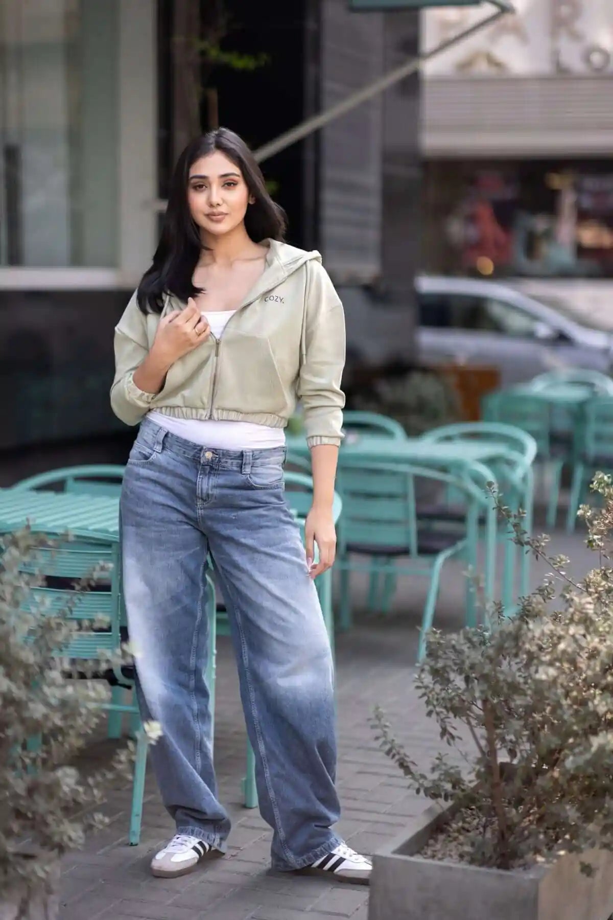 COZY Cropped Jacket Small / Matcha Cozy