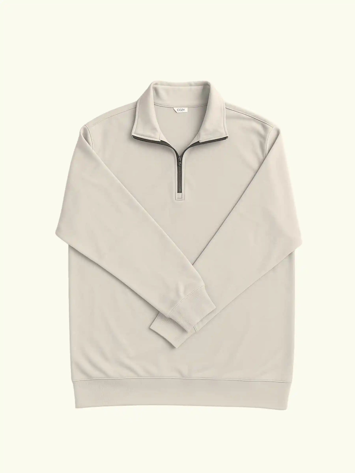 COZY Ladies Quarter Zip Extra Small / Cappuccino Beige Cozy