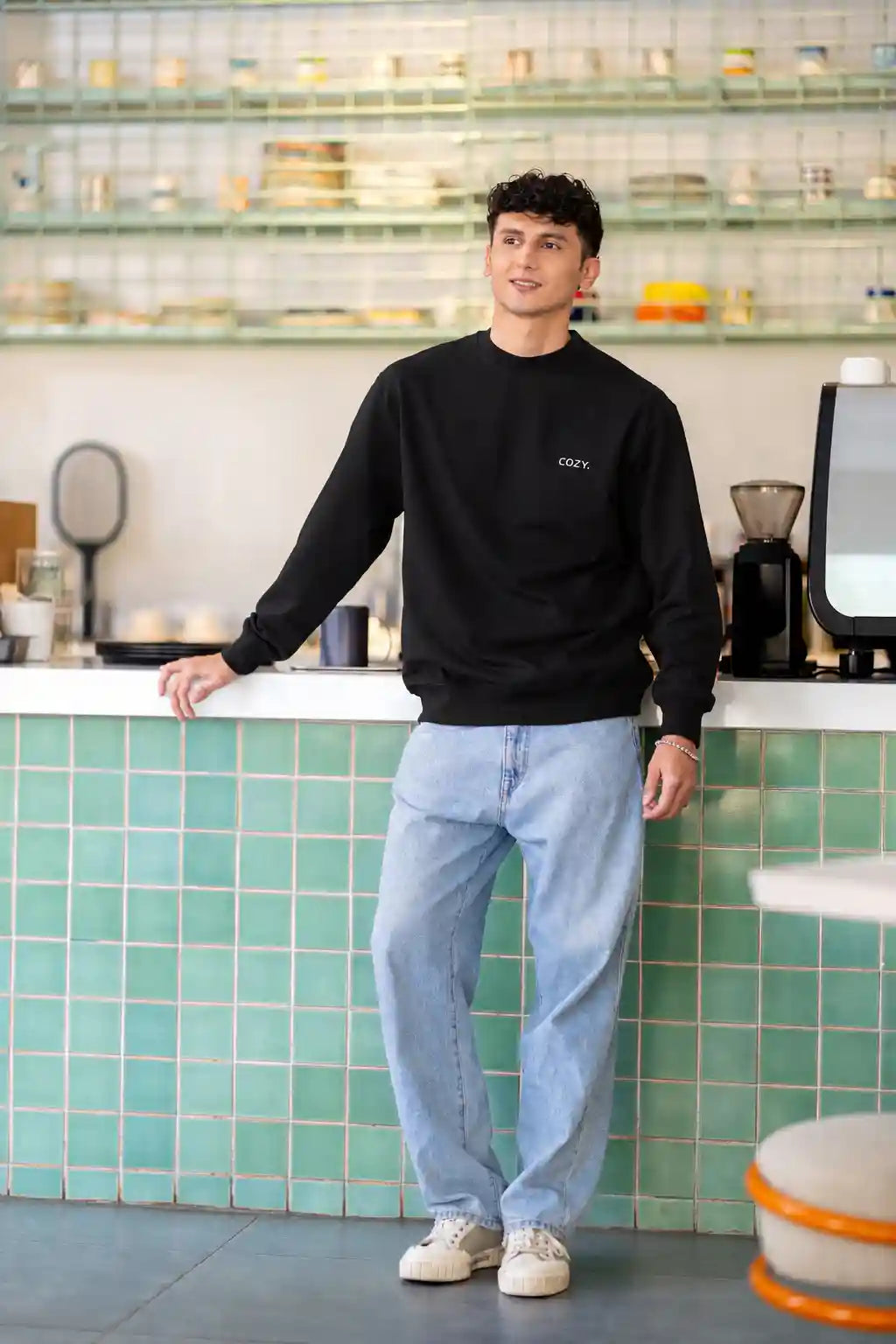 COZY Sweatshirt Extra Small / Dark Roast Black Cozy