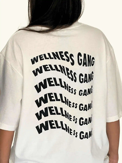 Ladies "Wellness Gang" T-Shirt Extra small / Vanilla Latte White Cozy