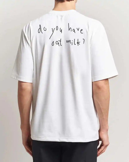 Men's "Do You Have Oat Milk?" T-Shirt Small / Vanilla Latte White Cozy