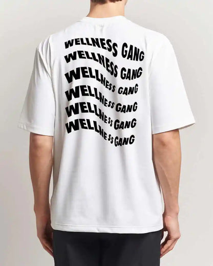 Men's "Wellness Gang" T-Shirt Small / Vanilla Latte White Cozy