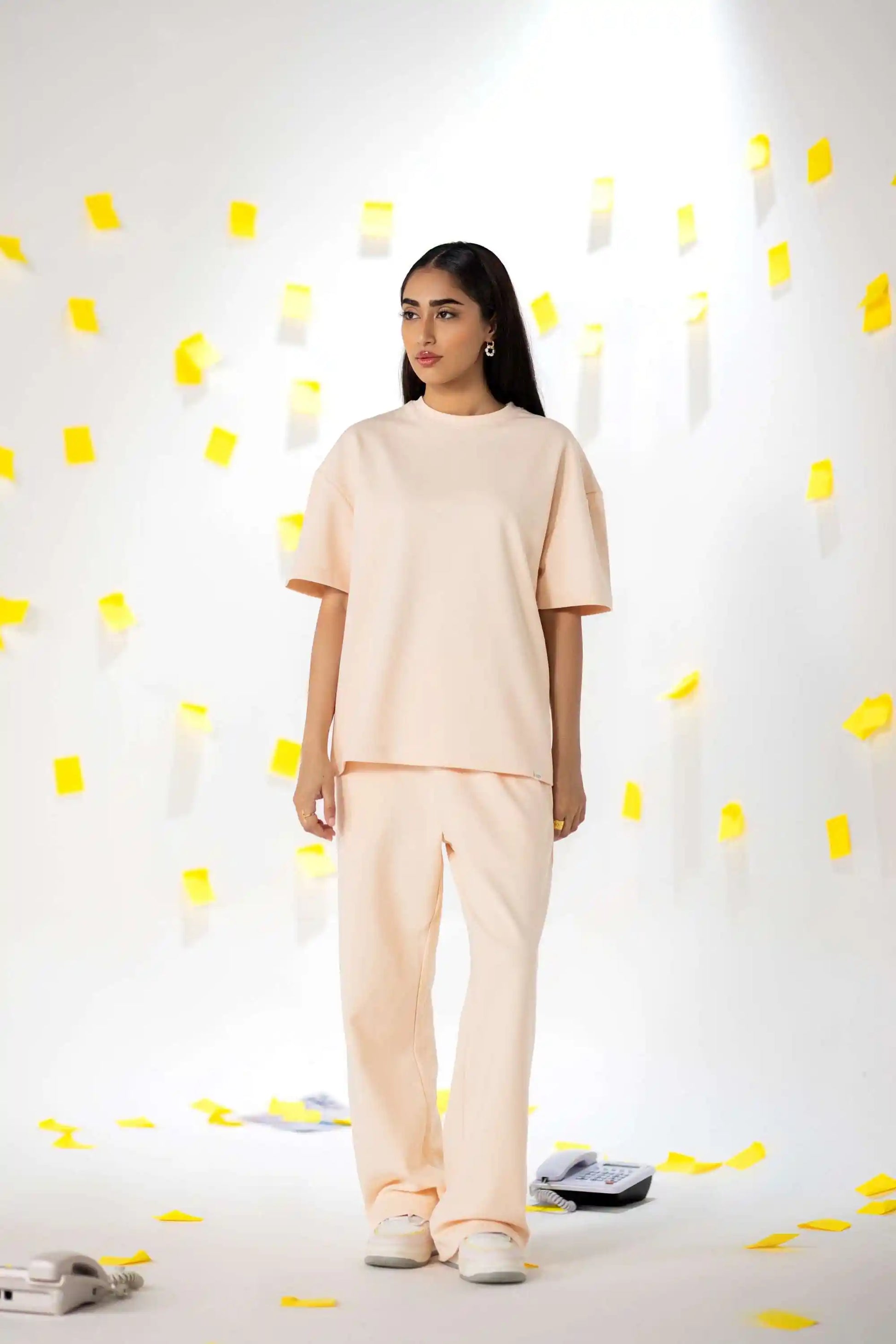 COZY Ladies oversized tee and pants co-ord set V2 in COZY Cotton