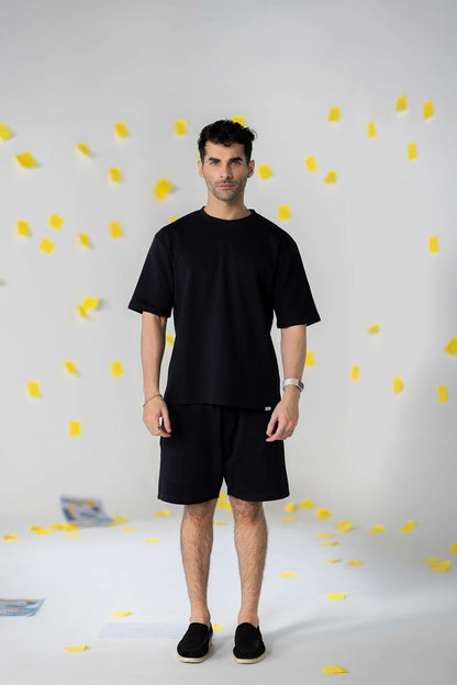 Man wearing COZY Shorts V2 with relaxed fit and organic cotton for everyday comfort and style.