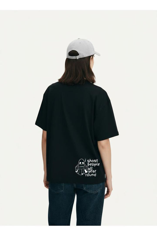 "i ghost people all year round" Oversized T-Shirt